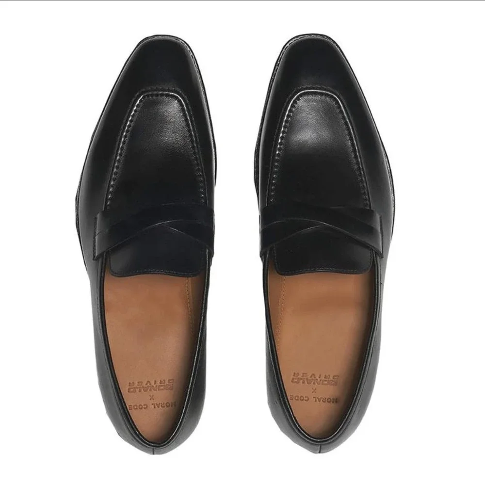 Moral Code Donald Driver‎ Green Leather Loafer Dress Shoes 15 New Without Tags